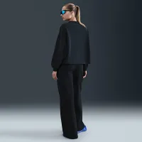 Nike 24.7 ImpossiblySoft женская Dri-FIT С высокой Талией Loose Flaцвет красный Pants цвет черный