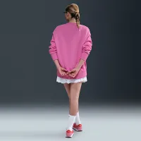 Nike Sportswear Phoenix Fleece женская оверсайз Crew-Neck свитшот Pink