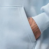 Nike Jordan Brooklyn Fleece мужские оверсайз Full-Zip Толстовка с капюшоном синий