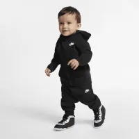 Nike Sportswear Tech Fleece Baby (12-24M) Толстовка з капюшоном and Pants комплект колір чорний