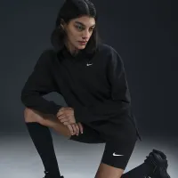 Nike Sportswear Essential женская оверсайз Long-Sleeve Polo цвет черный
