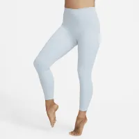 Nike Zenvy женская Gentle-Support С высокой Талией 7/8 лосины синий