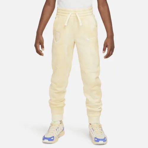 USMNT Club Big детские (для мальчиков) Nike Soccer French Terry Joggers цвет белый