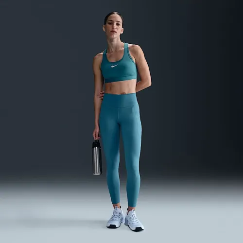 Nike One женская С высокой Талией 7/8 лосины с карманамисиний