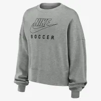 Nike Phoenix Fleece жіноча Soccer Crew-Neck світшот колір сірий