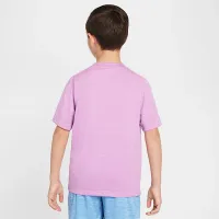 Nike Multi Big детские (для мальчиков) Dri-FIT Short-Sleeve Top цвет фиолетовый