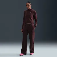 Nike Sportswear Phoenix Fleece женская Straight-Leg Sweatpants цвет красный