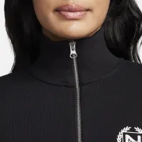 Nike Sportswear женская оверсайз 1/2-Zip Crop Fleece свитшот цвет черный