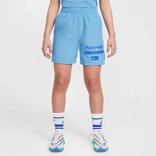 Nike Multi Big детские (для мальчиков) Dri-FIT Woven шорты синий