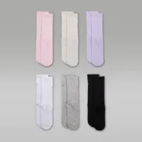 Nike Jordan Everyday Essentials Big детские Crew носки (6 пары) Pink