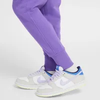 Nike Sportswear Club Fleece Big детские (Girls') С высокой Талией Fitted Pants цвет фиолетовый
