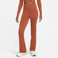 Nike Sportswear Chill Knit женская Tight С высокой Талией Sweater Flaцвет красный Pants Orange