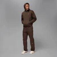 Nike Jordan Brooklyn Fleece чоловічі Pullover Толстовка з капюшоном колір коричневий