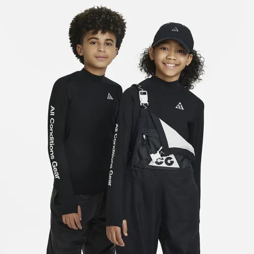 Nike ACG Repel Big дитячі Long-Sleeve Top колір чорний