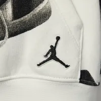 Nike Jordan Brooklyn Fleece Big дитячі Printed Pullover Толстовка з капюшоном колір білий