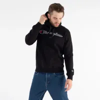 Кофта/футболка Champion Script Logo Embroidery Fleece Толстовка з капюшоном 217858-KK001 - Чорна