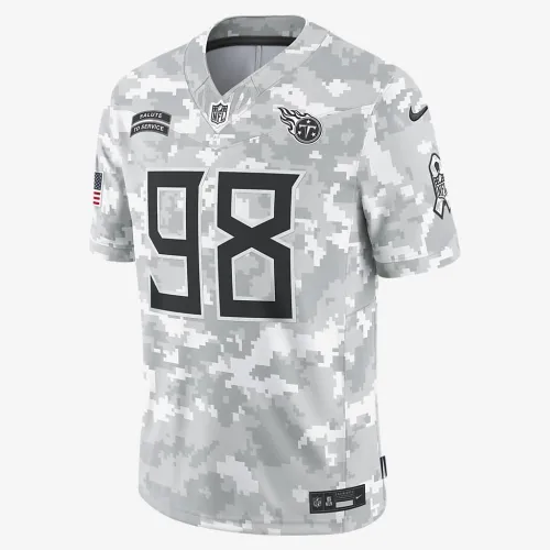 Jeffery Simmons Tennessee Titans Salute to Service чоловічі Nike Dri-FIT NFL Limited Jersey колір білий