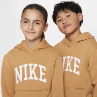 Nike Sportswear Club Fleece Big детские Толстовка с капюшоном цвет коричневый