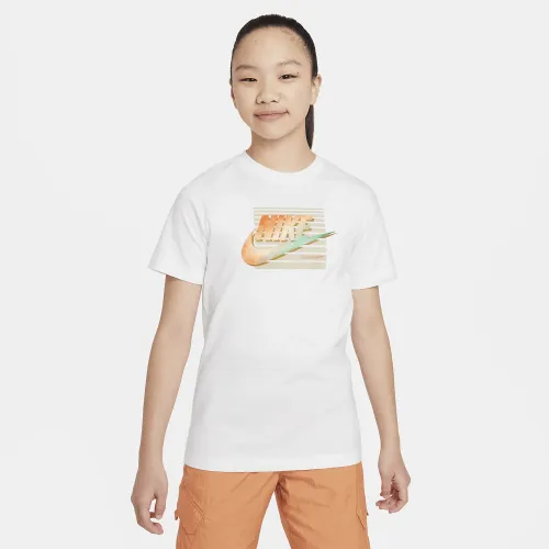 Nike Sportswear Big детские футболка цвет белый