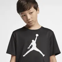 Nike Jordan Jumpman Dri-FIT Tee Big дитячі футболка колір чорний