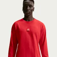 Nike Sportswear Long-Sleeve футболка цвет красный