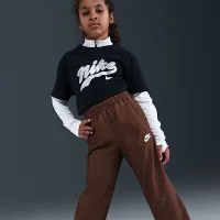 Nike Sportswear Club Big дитячі Woven Joggers колір коричневий