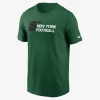 New York Jets Team Outline Essential футболка мужские Nike NFL футболка цвет зеленый