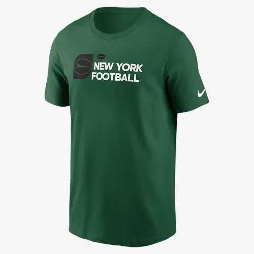 New York Jets Team Outline Essential футболка мужские Nike NFL футболка цвет зеленый