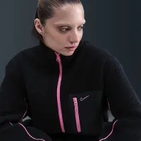 Nike Sportswear женская Full-Zip High-Pile Fleece Куртка цвет черный