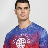 USA Miler чоловічі Nike Dri-FIT Short-Sleeve Running Top колір червоний