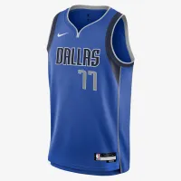 Luka Dončić Dallas Mavericks 2023/24 Icon Edition Big детские Nike NBA Swingman Jersey синий
