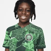 Nigeria 2022/23 Stadium Home Big дитячі Nike Dri-FIT Soccer Jersey колір зелений