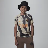 Nike Paris Saint-Germain Academy Pro Third Big дитячі Jordan Dri-FIT Soccer Pre-Match Short-Sleeve Top колір коричневий