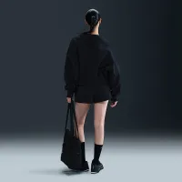 NikeCourt Phoenix Fleece женская С высокой Талией Loose шорты цвет черный