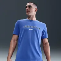 Nike мужские Dri-FIT тренировочные футболка синий