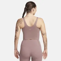 Nike Alate женская Medium-Support Padded Sports Bra Tank Top цвет фиолетовый
