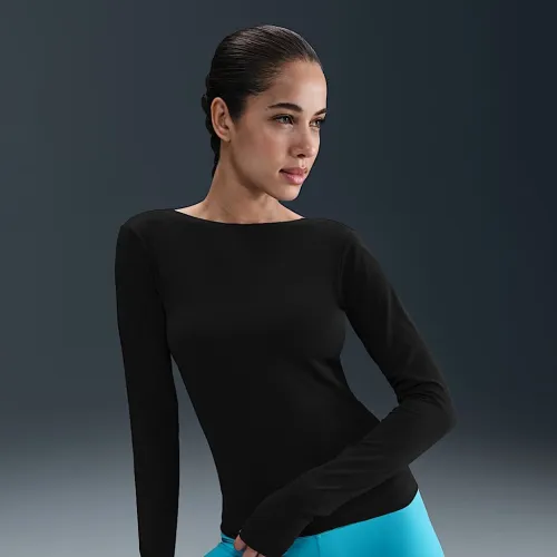 Nike Zenvy женская Dri-FIT Long-Sleeve Top цвет черный