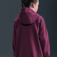 Nike Sportswear Club Fleece Big дитячі оверсайз Pullover Толстовка з капюшоном колір червоний