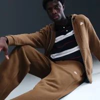 Nike Sportswear Club чоловічі Fleece Bungee Pants колір коричневий