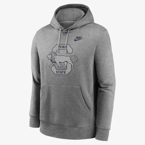Penn State Nittany Lions Legacy Club Primary Logo чоловічі Nike College Pullover Толстовка з капюшоном колір сірий