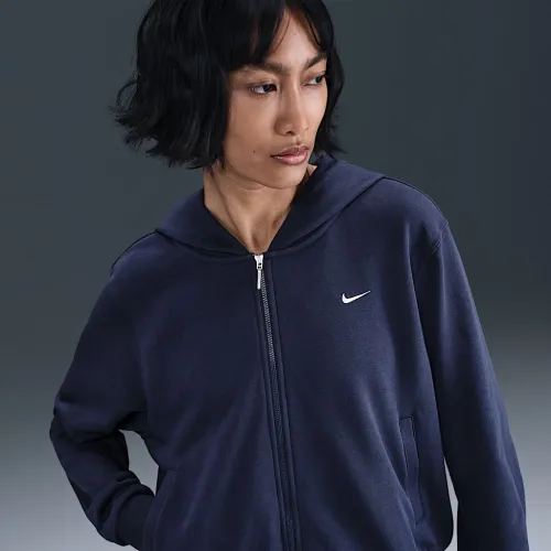 Nike Sportswear Chill Terry жіноча Loose Full-Zip French Terry Толстовка з капюшоном блакитний
