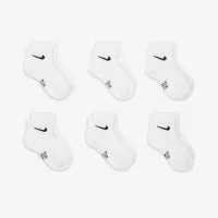 Nike Dri-FIT Performance Basics Little дитячі Ankle шкарпетки (6 пар) колір білий
