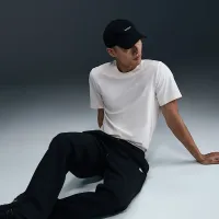 Nike Club чоловічі Open-Hem Fleece Pants колір чорний
