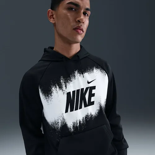 Nike мужские Therma-FIT Fleece Толстовка с капюшоном цвет черный