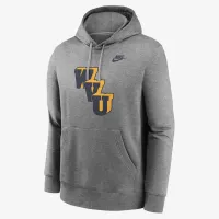 West Virginia Mountaineers Legacy Club Primary Logo мужские Nike College Pullover Толстовка с капюшоном цвет серый