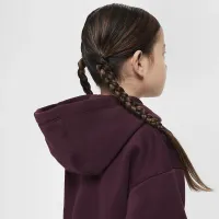 Nike Sportswear Club Little дитячі Fleece Boxy Graphic Pullover Толстовка з капюшоном колір червоний
