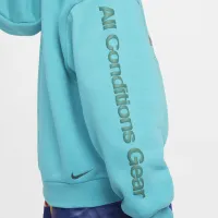 Nike ACG Icon Fleece Big детские Pullover Толстовка с капюшоном цвет зеленый