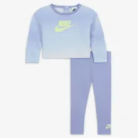 Nike Printed Club лосіни комплект Baby (12-24M) комплект колір фіолетовий