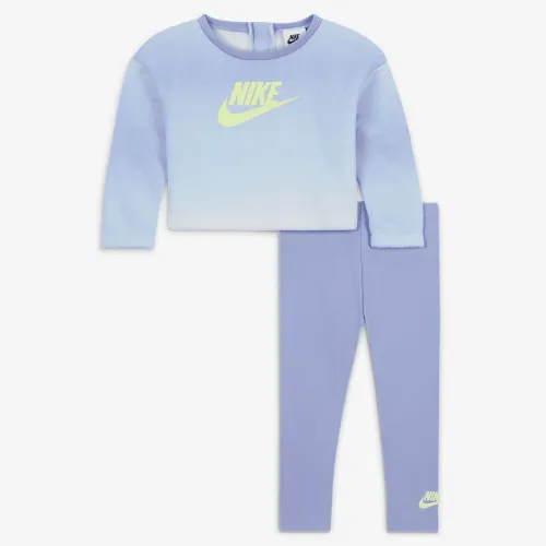 Nike Printed Club лосіни комплект Baby (12-24M) комплект колір фіолетовий