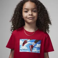 Nike Jordan Little дитячі In Flight футболка колір червоний